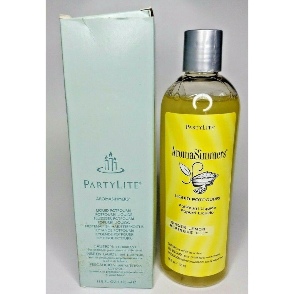 PartyLite Aromasimmers New Box Liquid Potpourri Ginger Lemon Meringue P3J/Z25167